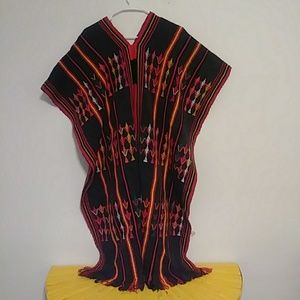 Long Vintage Poncho Vest